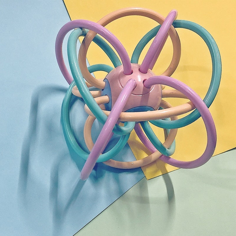 Teether Baby Rattle Hand Catching Ball Toy