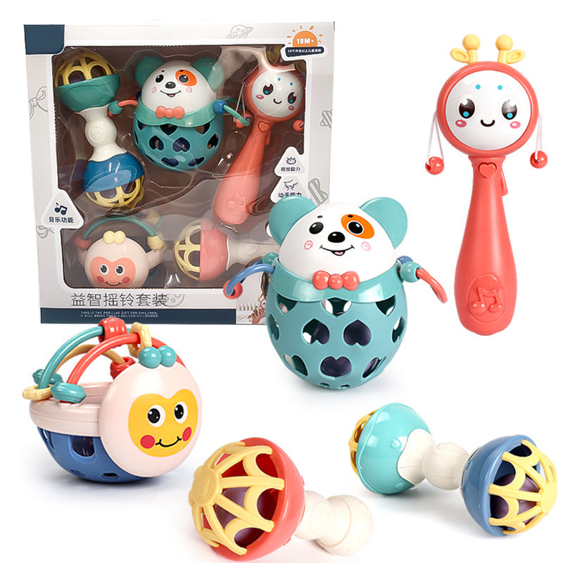 Teether Molar Ball, Rattle, Chews Baby Toy