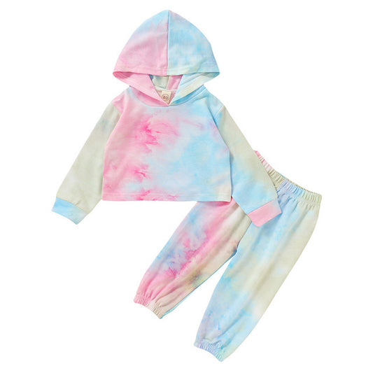 Autumn Newborn Baby Boy Girls Clothes Long Sleeve Tie Dye