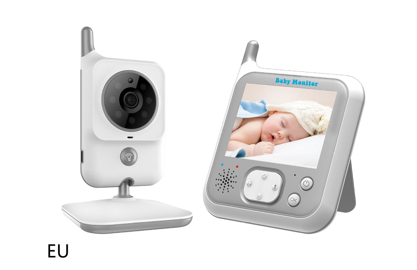 Wireless Video Color Baby Monitor Luminous Portable